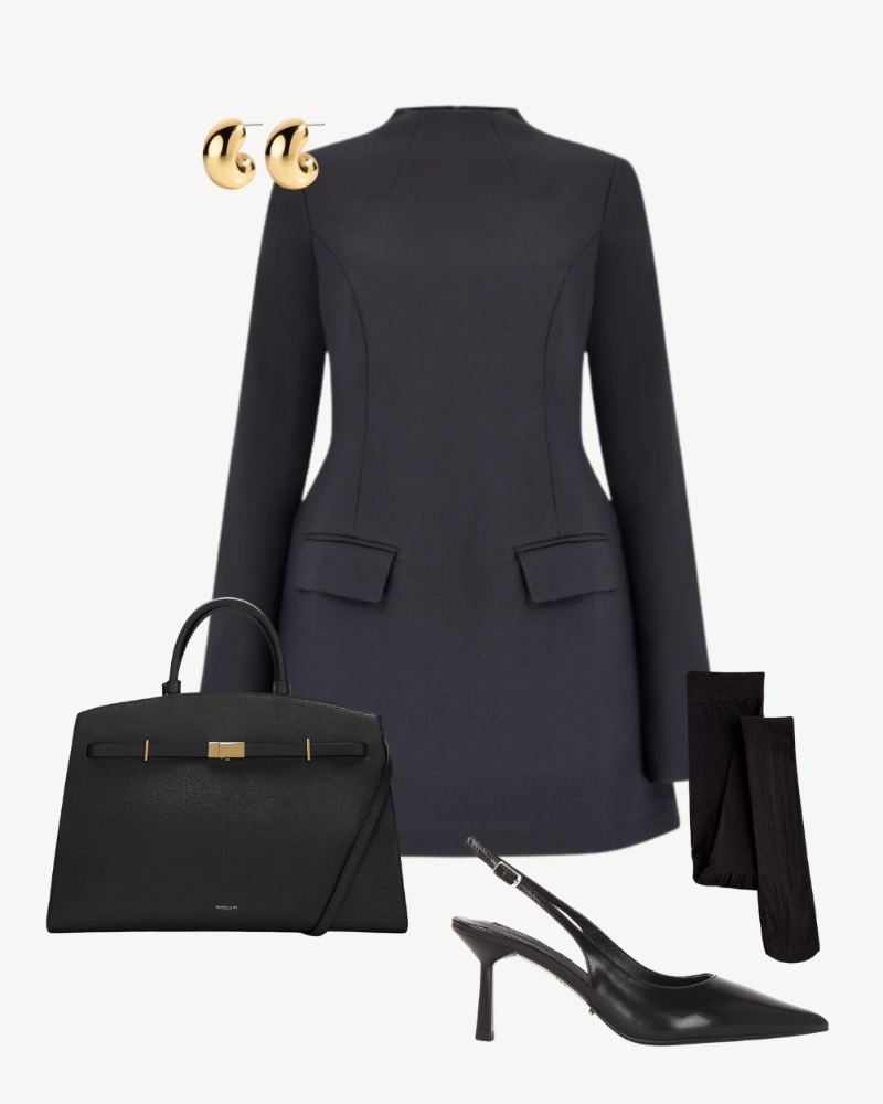 Business Casual Hotel Bar Outfit for Winter
