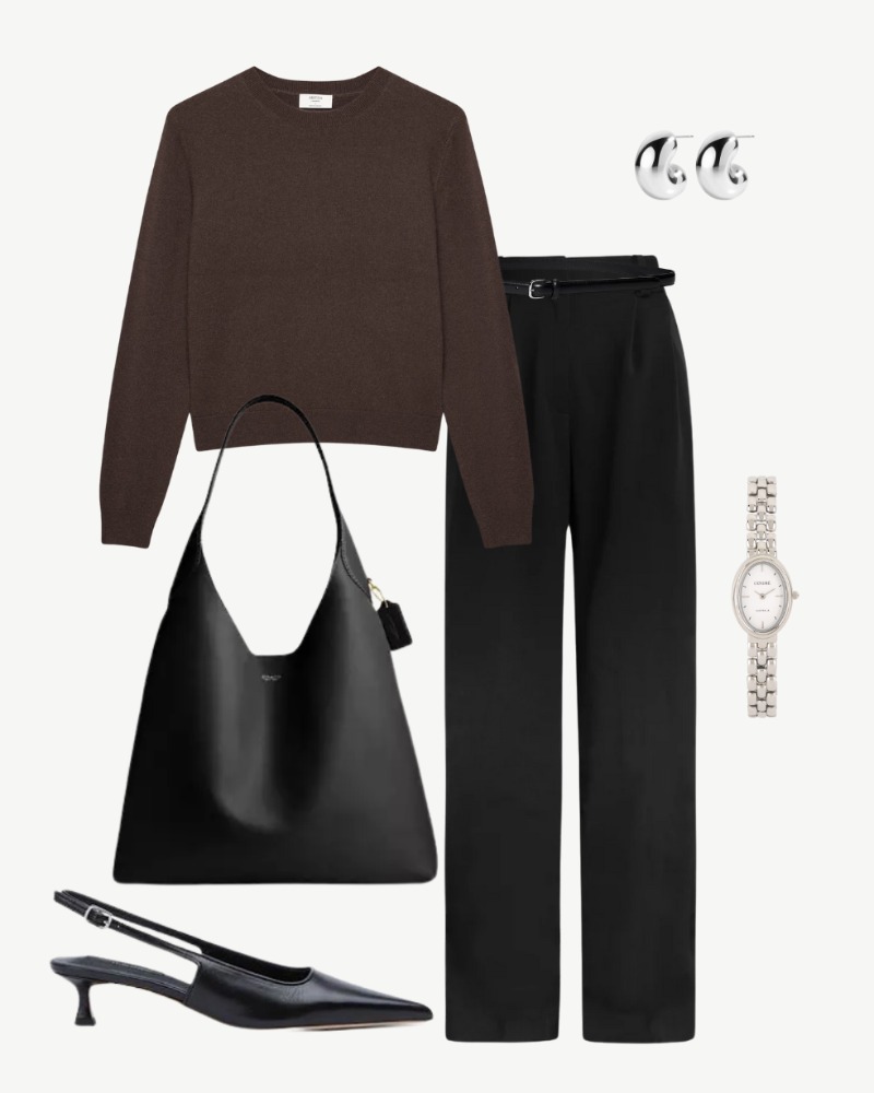 Smart Casual Office Outfit for Winter