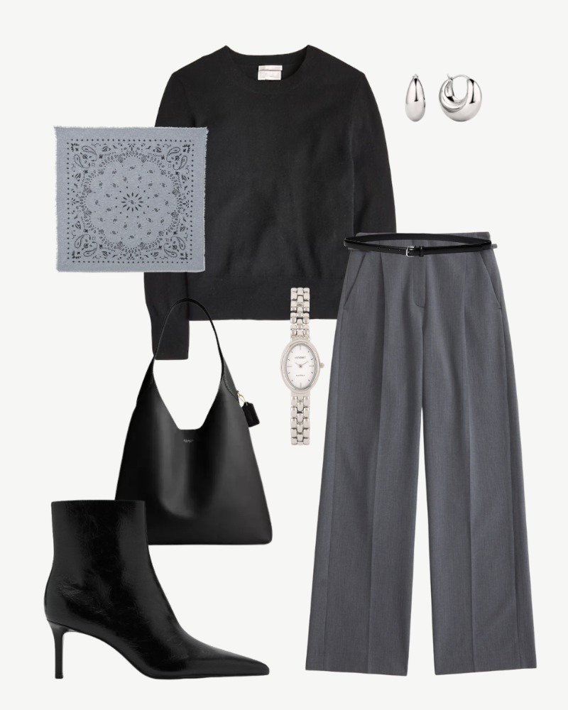Smart Casual Desk to Dinner Outfit for Winter