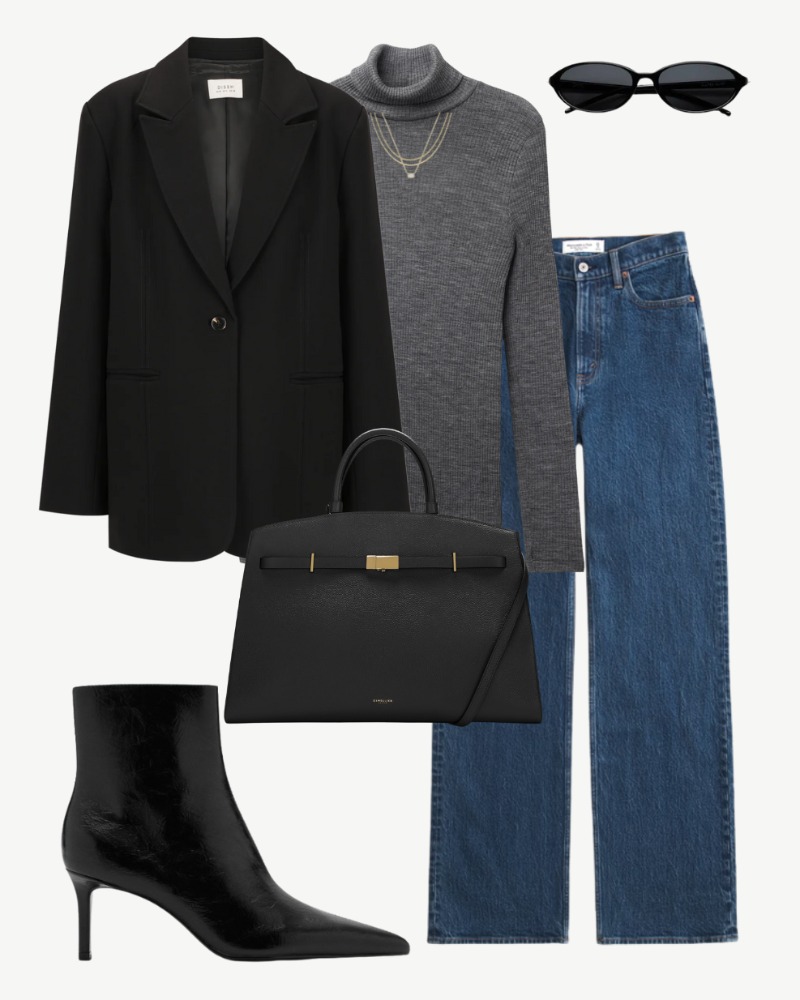 Smart Casual Office Outfit for Winter