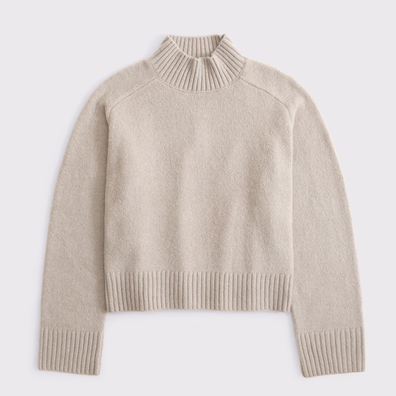 Easy Mockneck Sweater — Abercrombie & Fitch