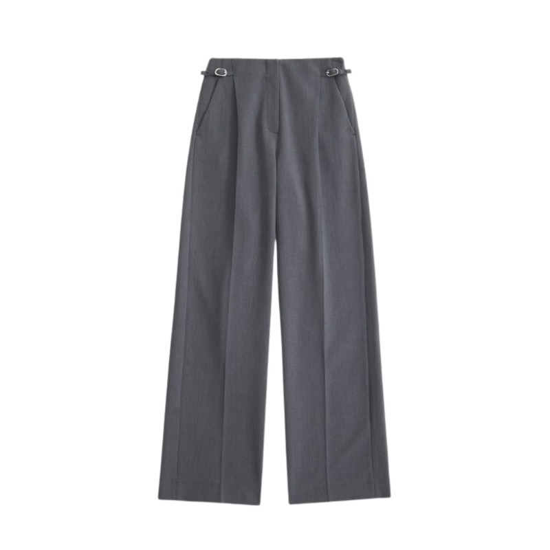 A&F Sloane Tailored Hardware Wide Leg Pant — Abercrombie & Fitch