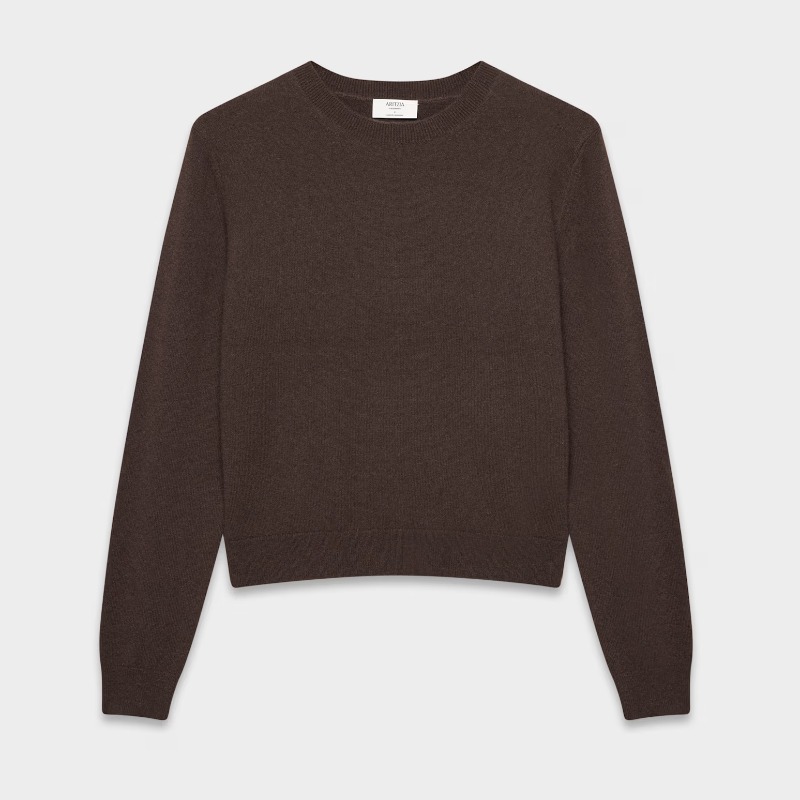 Bare Cashmere Crew Sweater — Aritzia