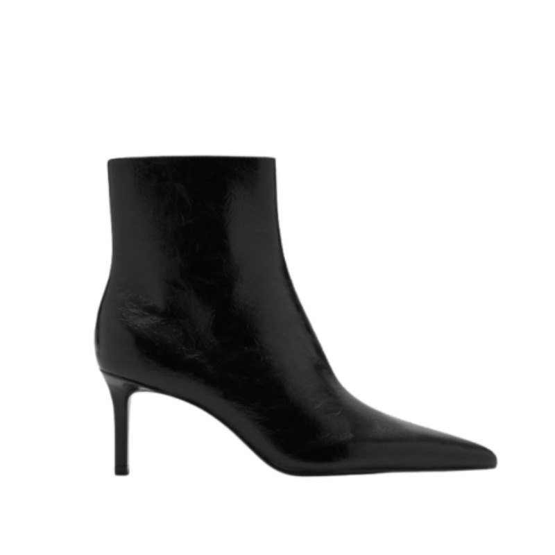 Pointed heel ankle boot — MANGO