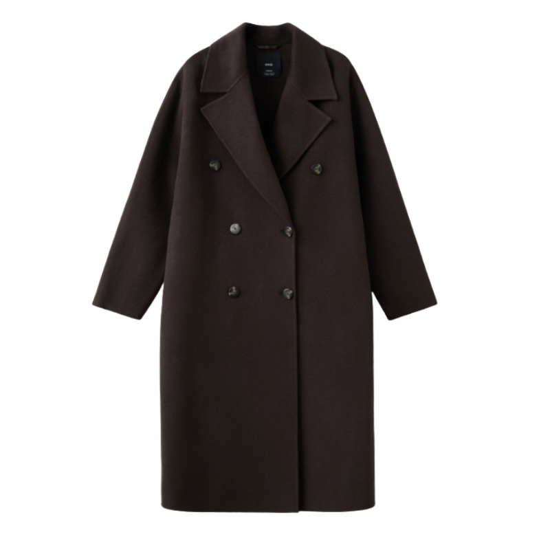 Handmade oversized wool coat — MANGO