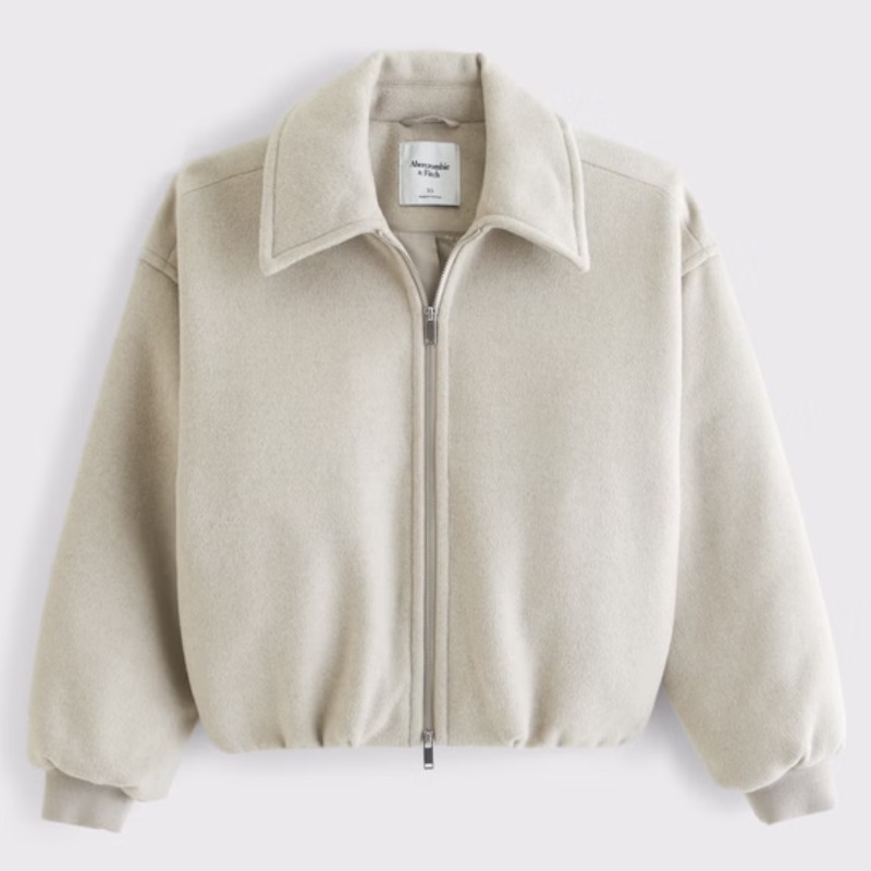 Wool-Blend Bubble Hem Coat — Abercrombie & Fitch