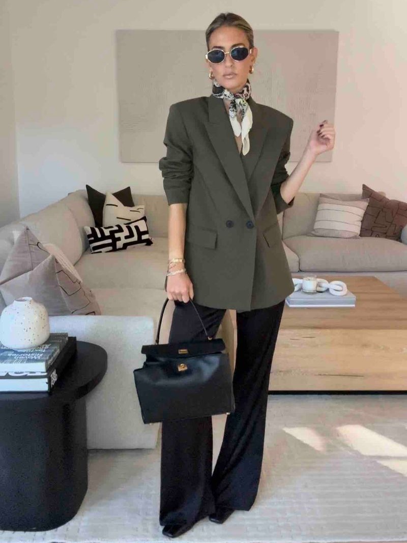 Smart Casual Desk to Dinner Outfit for Fall