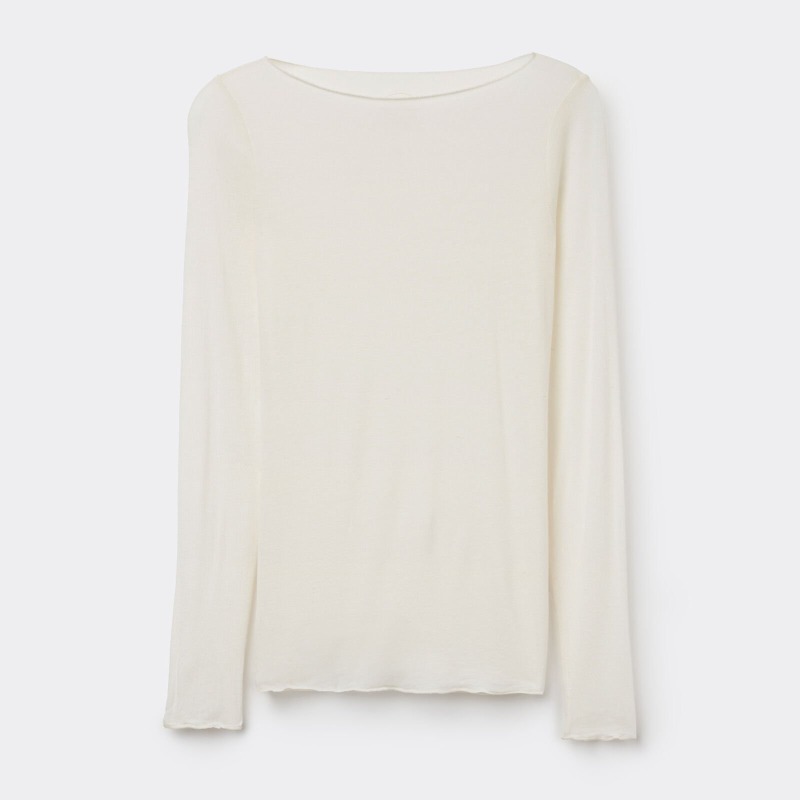 Boat Neck Modal Cashmere Ultralight Top — Intimissimi