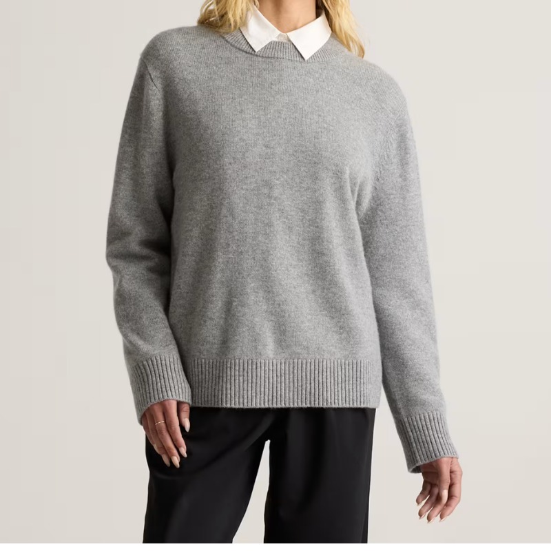 Mongolian Cashmere Oversized Crewneck Sweater — Quince