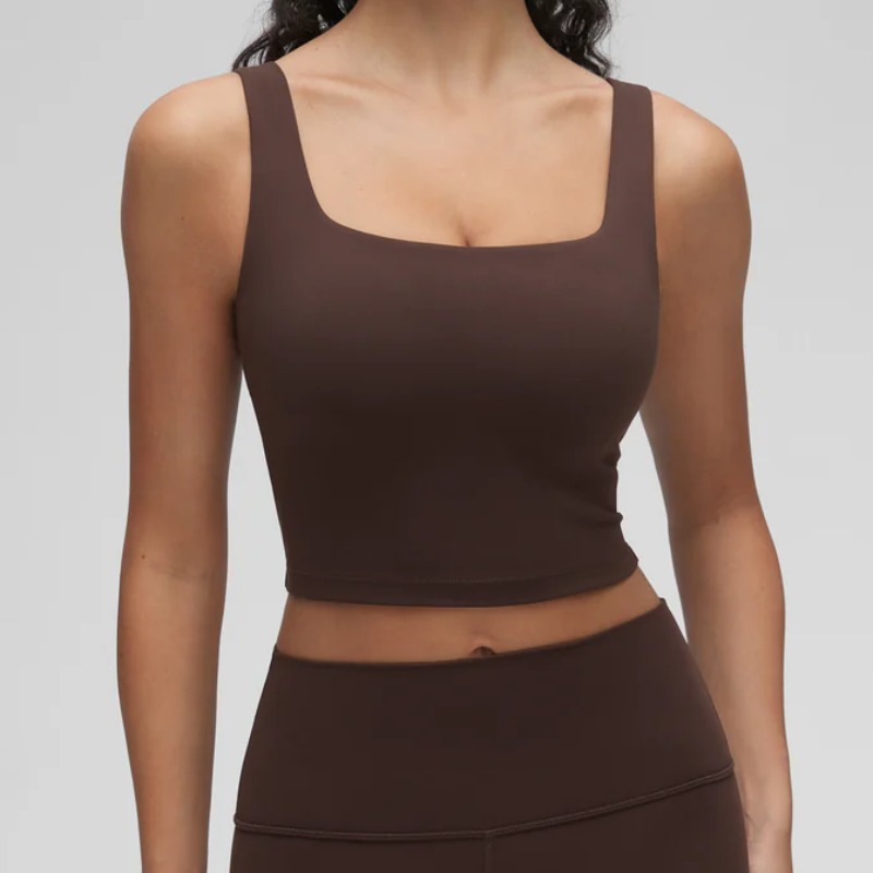 Butterluxe Square Neck Built in Bra Tank — CRZ YOGA