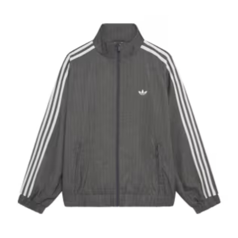 adidas Originals x ASOS track jacket in gray pin stripe — ASOS