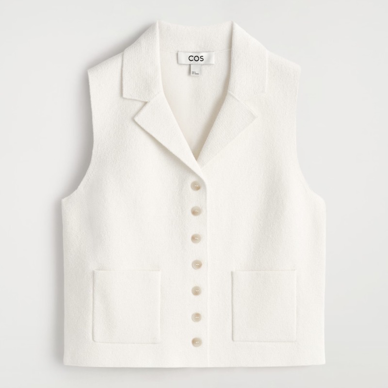 BOUCLÉ-KNIT VEST — COS