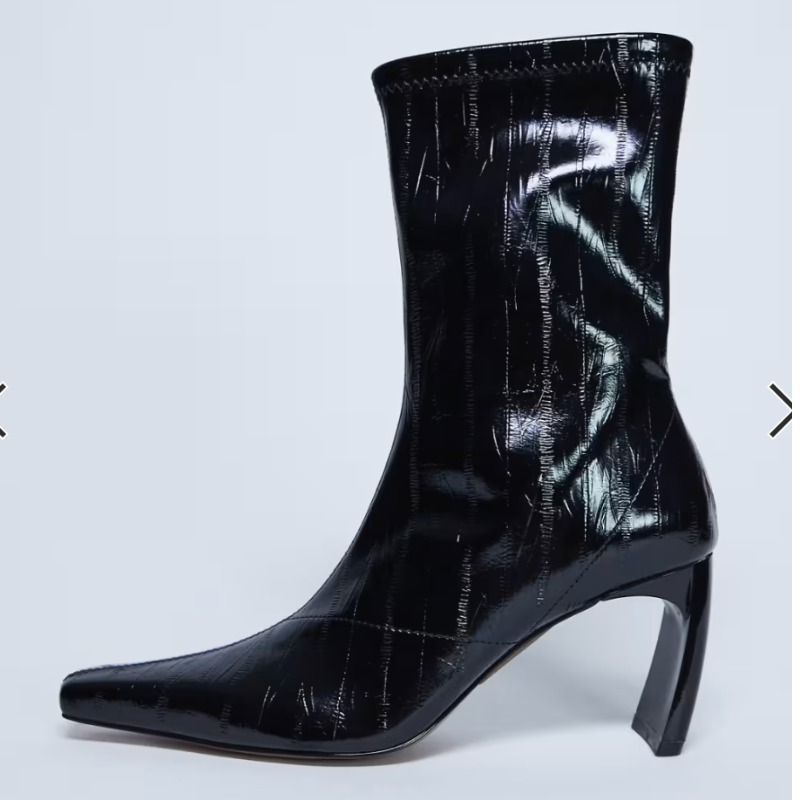 Topshop Pearl point toe ankle boots in black — ASOS
