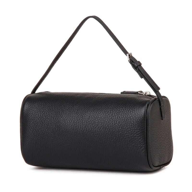 Black high-quality leather women's handbag, simple and lightweight crossbody bag — DONNAIN