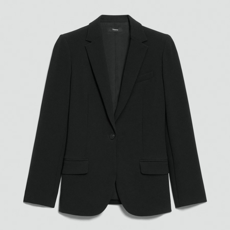 Staple Blazer in Admiral Crepe — Theory