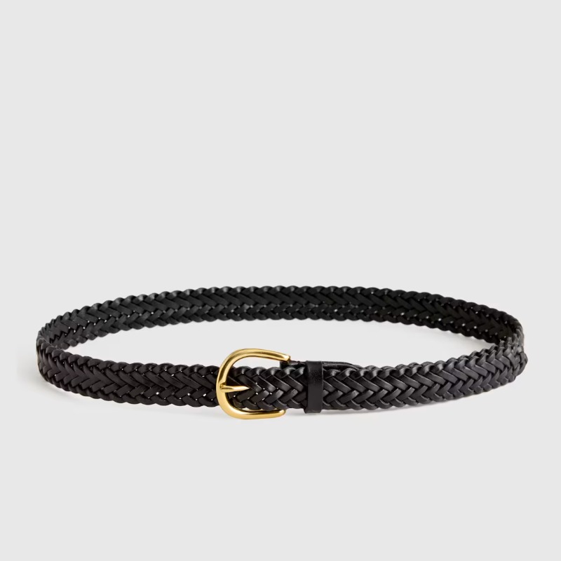 Josie European Leather Braided Belt — Quince
