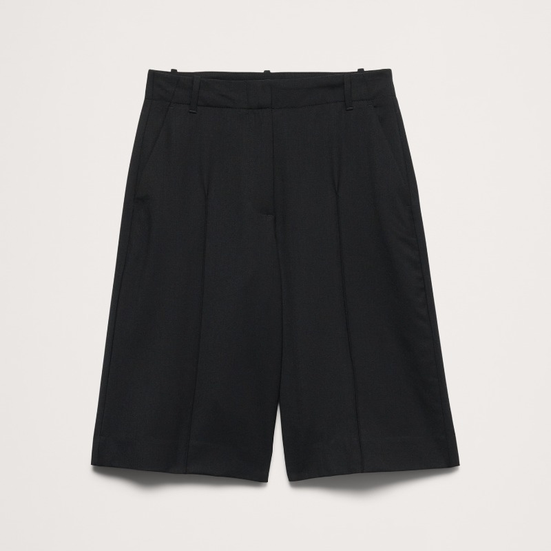 High-Rise Italian Wool Bermuda Short — Banana Republic