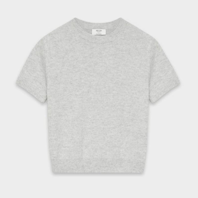Bare Cashmere Bloor Shortsleeve Sweater — Aritzia