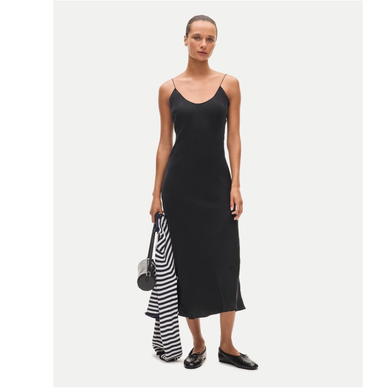 Gwyneth Slip Dress in Cupro Blend — J.CREW