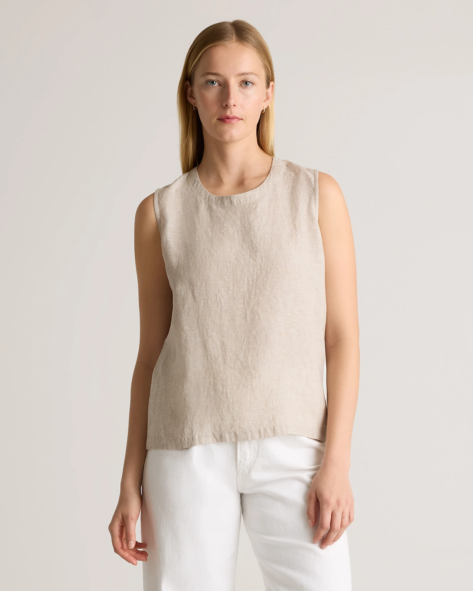 100% European Linen Tank — Quince