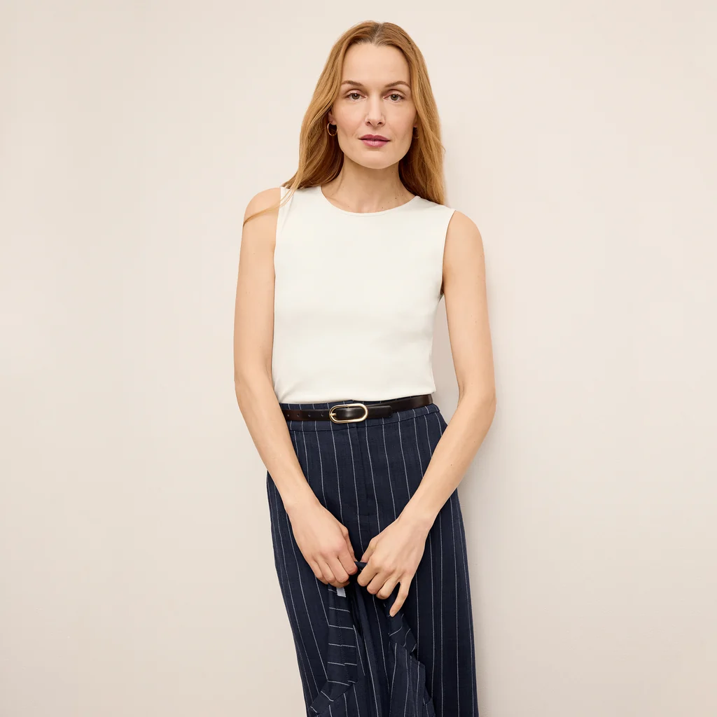 Paige Classic Tank - Organic Ribbed Pima Cotton — M.M.Lafleur