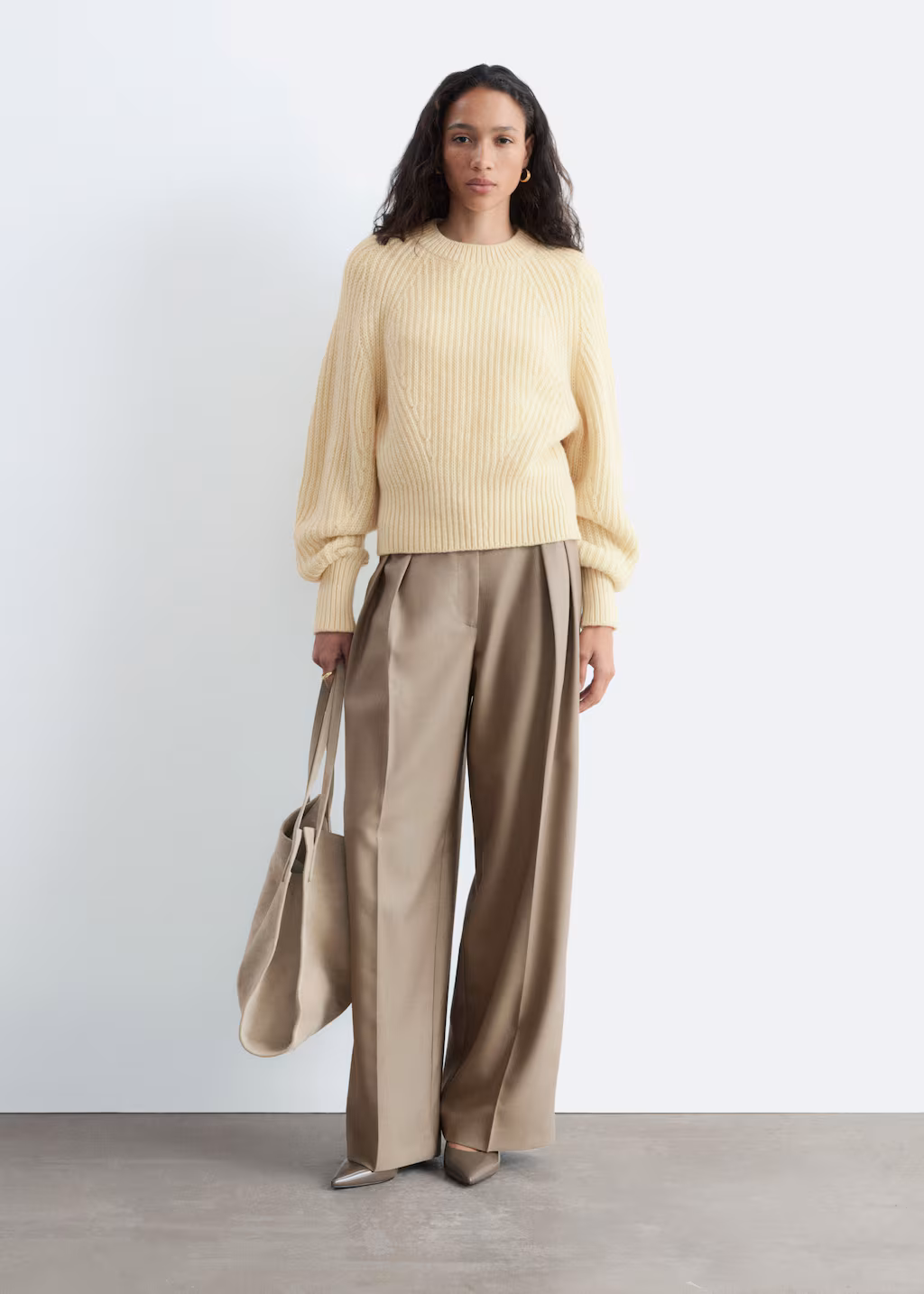 Wool-Blend Tailored Trousers — & Other Stories