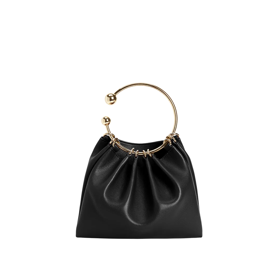Black Ring Handle Bag — Verafied