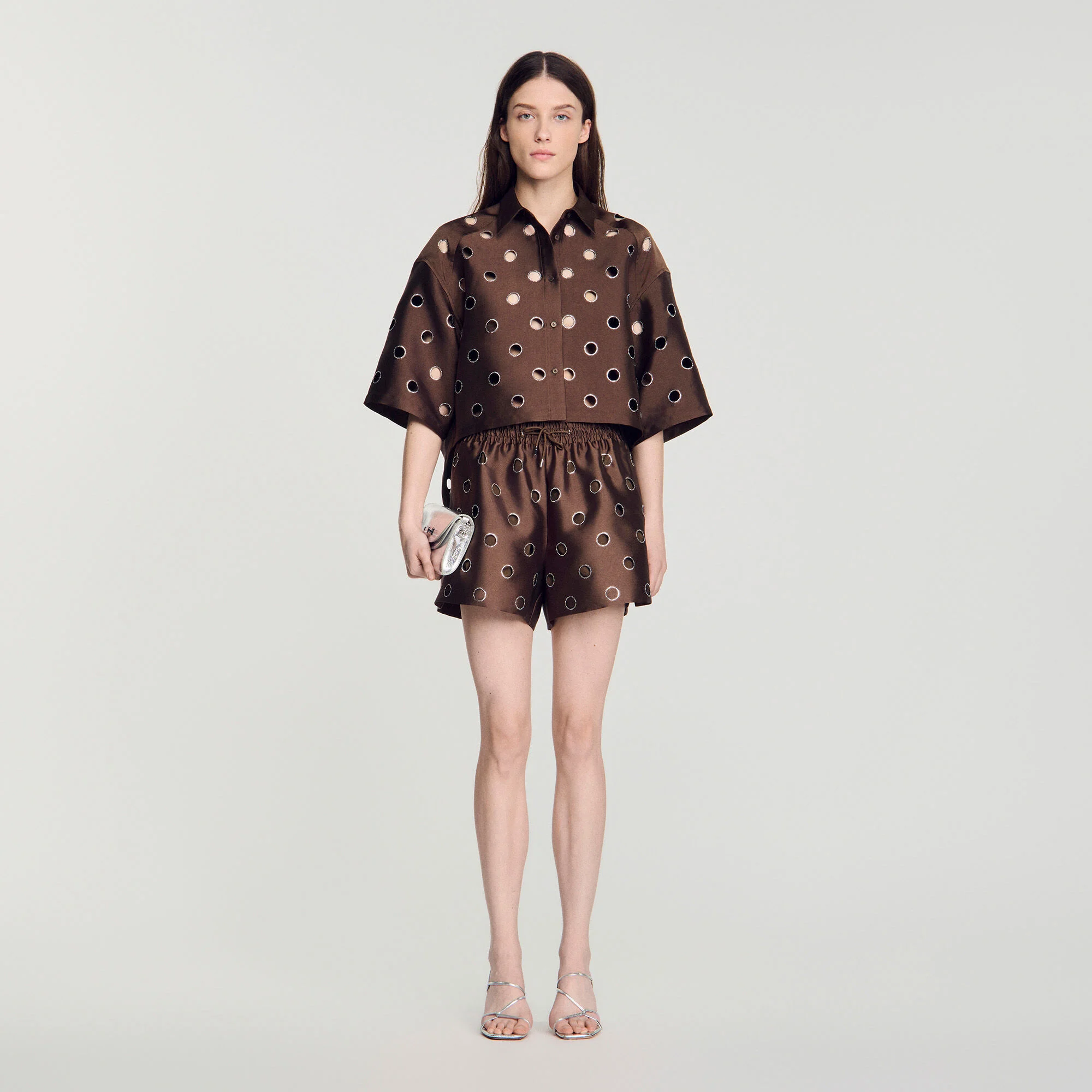 Rhinestone shirt — Sandro