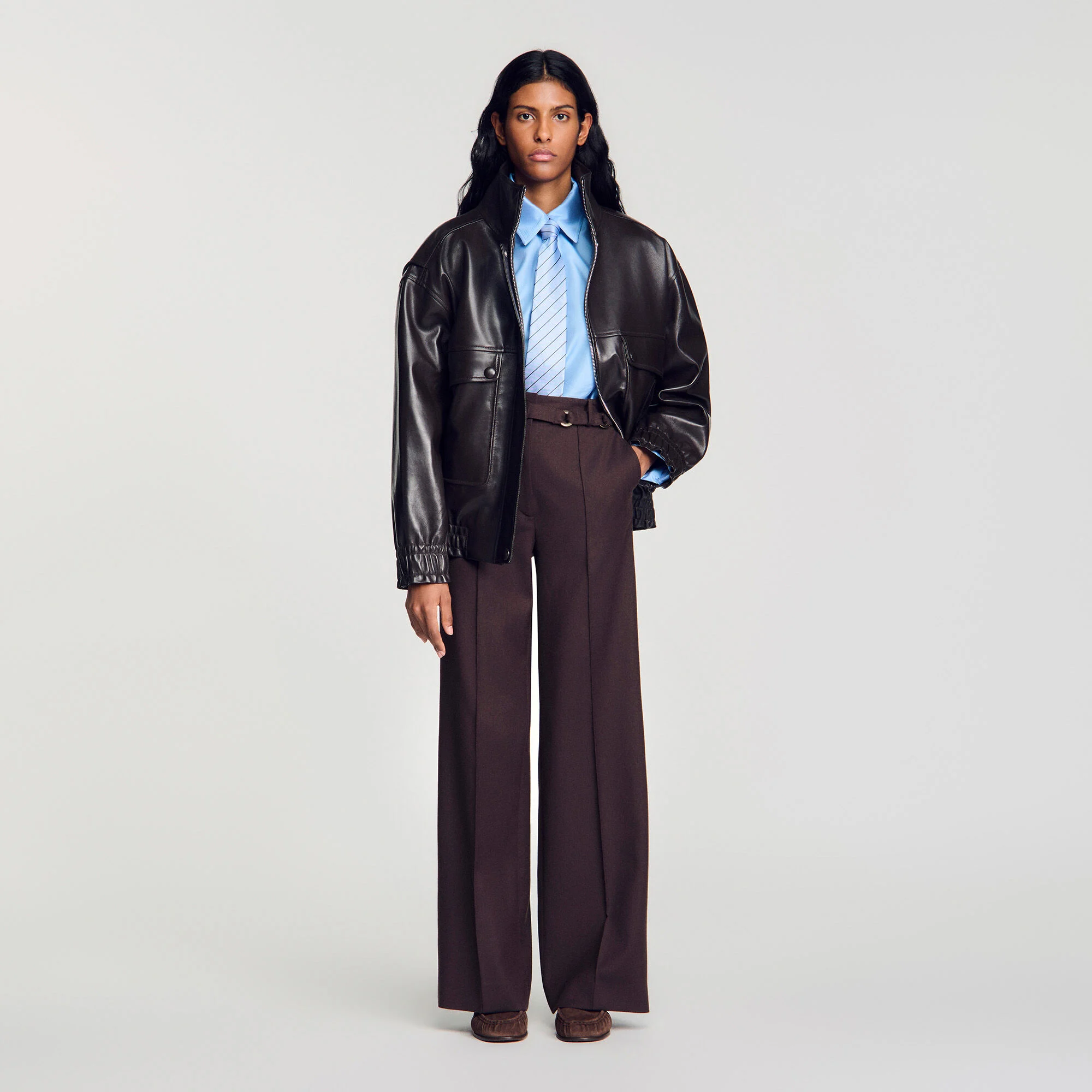 Metal Ring Trousers — Sandro