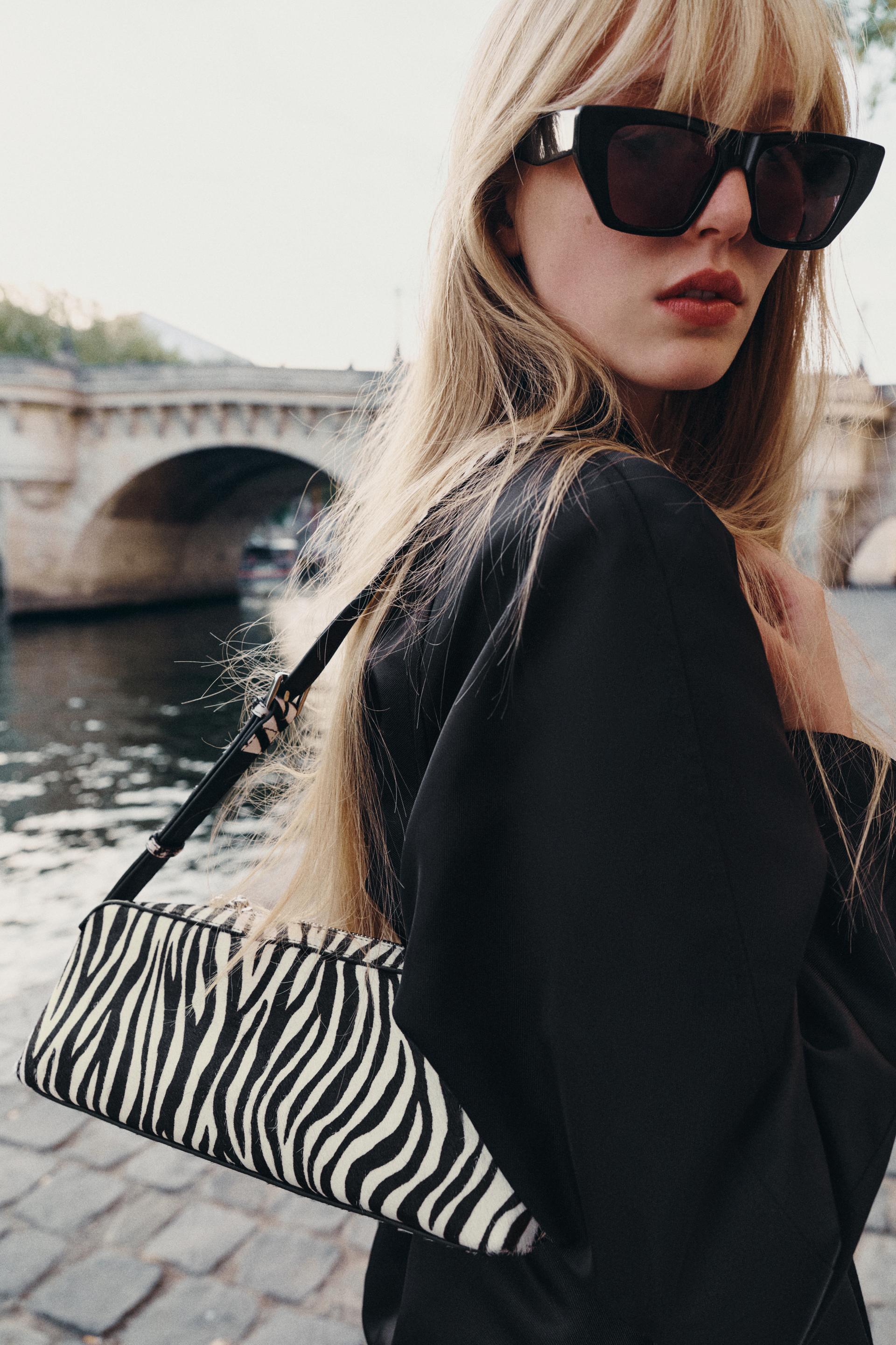 Animal Print Shoulder Bag — Zara