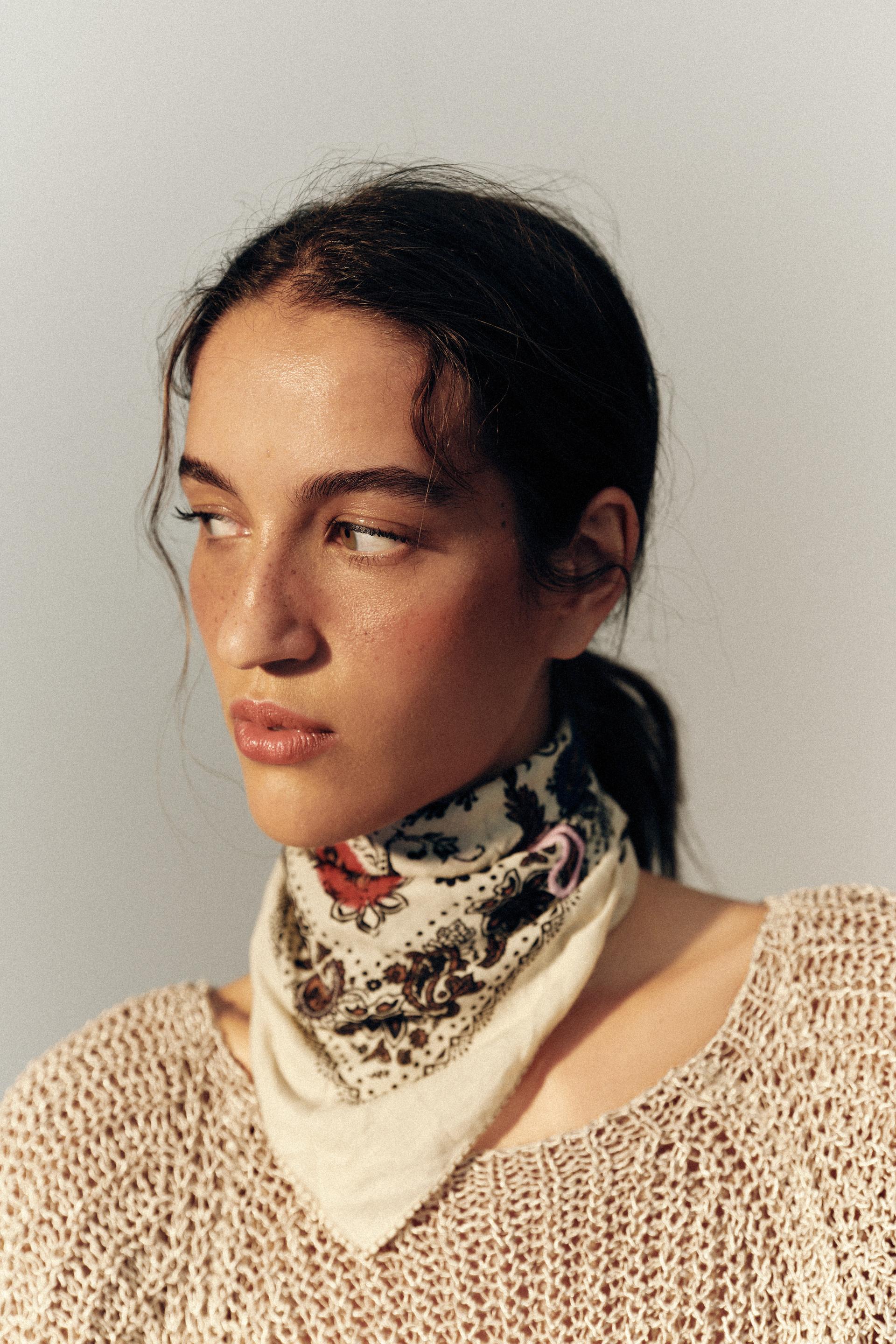 Printed Bandana Scarf — Zara