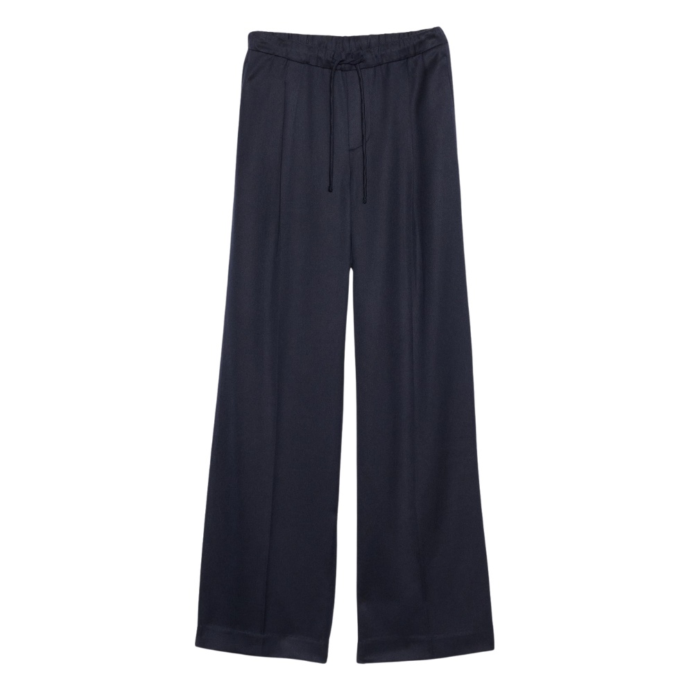High-Rise Wide-Leg Drapey TENCEL™ Pull-On Pant — Banana Republic