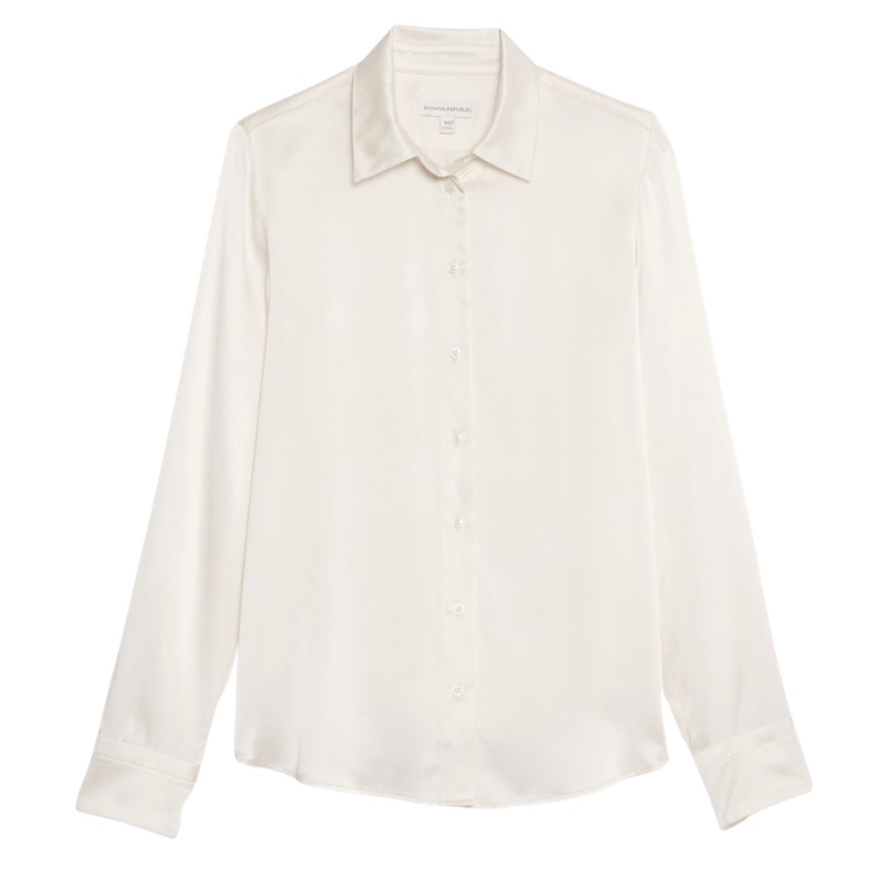 The Everyday Silk Shirt — Banana Republic
